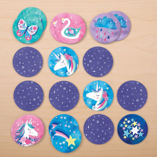 Board Game Memory Match Unicorns for 1-2 Players 4+ Years Old (EN) Mudpuppy