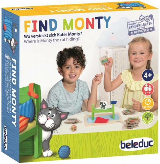 Επιτραπέζιο Παιχνίδι Find Monty για 2-5 Παίκτες 4+ Ετών (EN) Beleduc