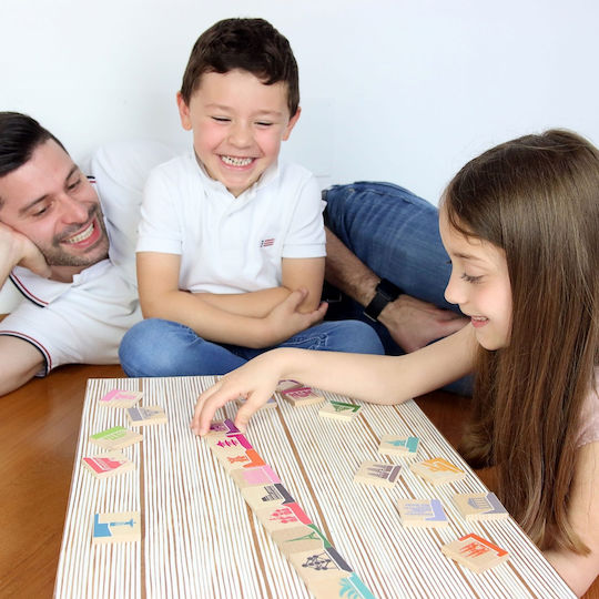 Board Game Ντόμινο Του Κόσμου for 1-4 Players 4+ Years Old (EN) Milaniwood