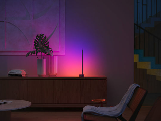 Philips Gradient Signe LED Подова Лампа В55.3xД11.1см. с RGB Светлина 1040лм Черен