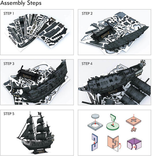 Queen Anne's Revenge LED Puzzle 3D 293 Teile