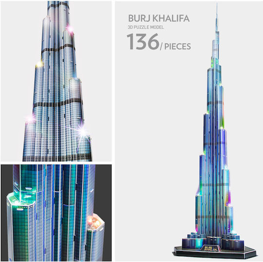 Burj Khalifa Puzzle 3D 136 Teile