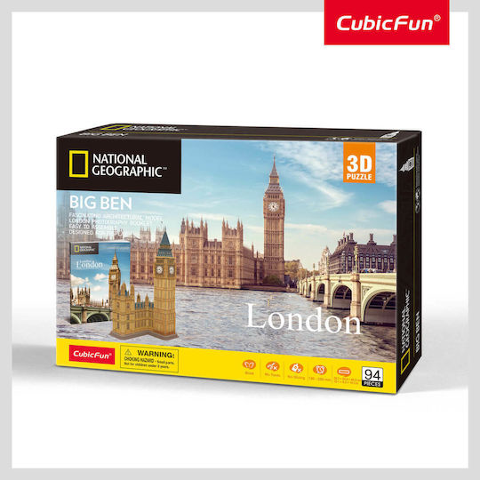 National Geographic Big Ben Puzzle 3D 94 Teile