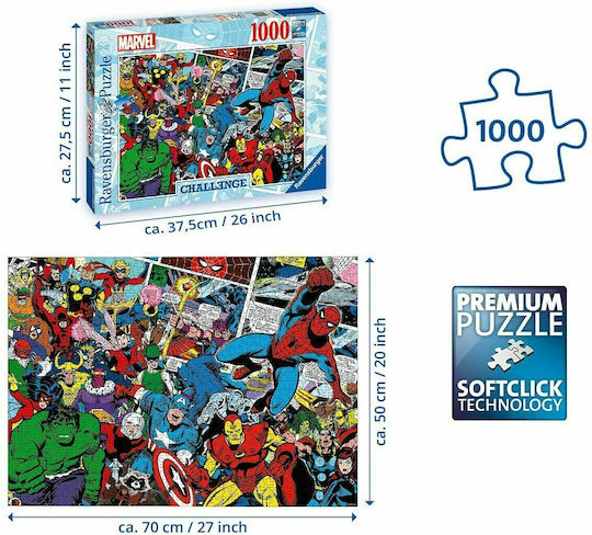 Marvel Challenge Puzzle 2D 1000pcs 16562