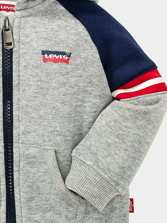 Kinder-Sweatshirtjacke mit Kapuze Gray