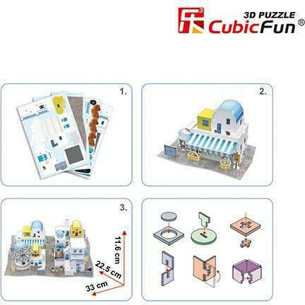 World Style Greece Puzzle 3D 165 Teile