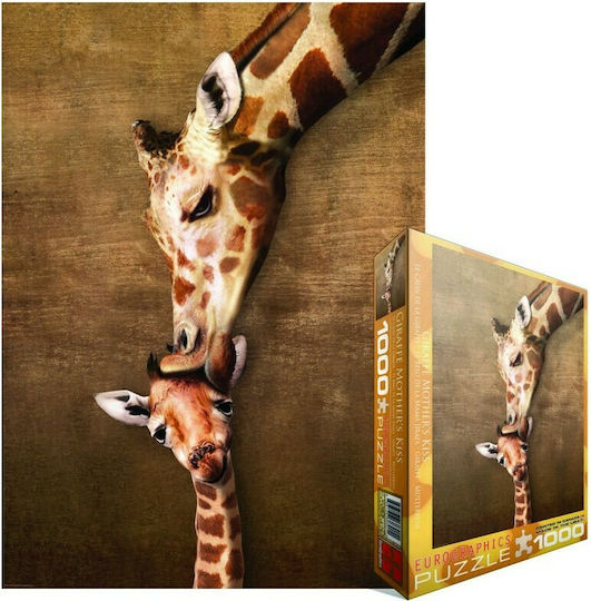 Giraffe Mother's Kiss Puzzle 2D 1000pcs