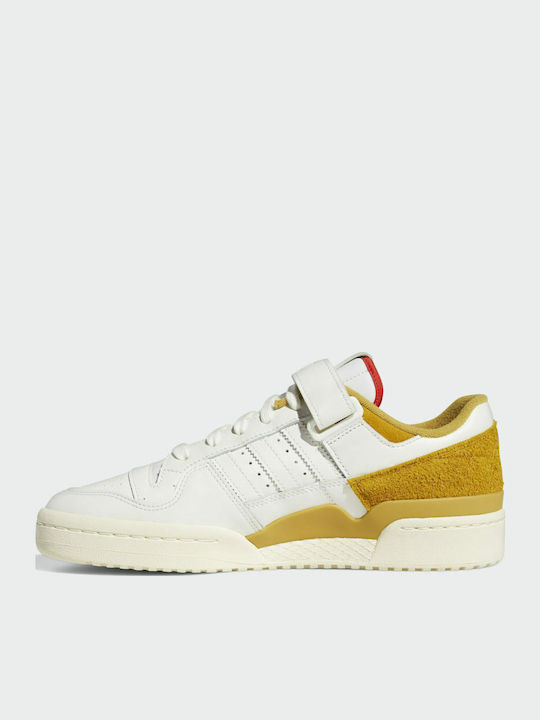 Forum 84 Ανδρικά Sneakers Cream White / Victory Gold / Red