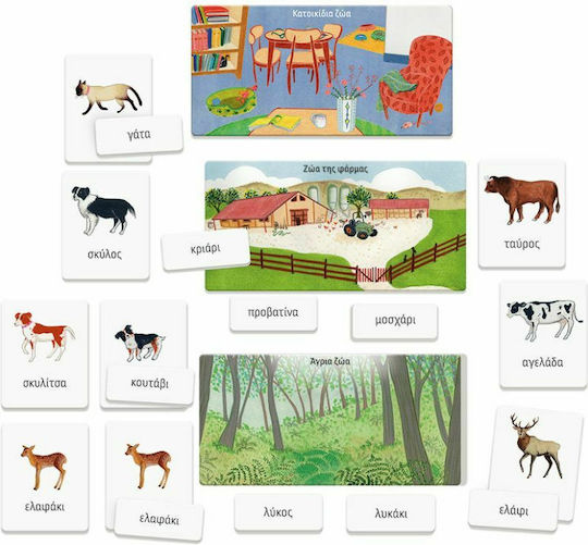 AS Τα Ζώα Montessori Lernspiel Wissen Sapientino für 2+ Jahre alt Jahre