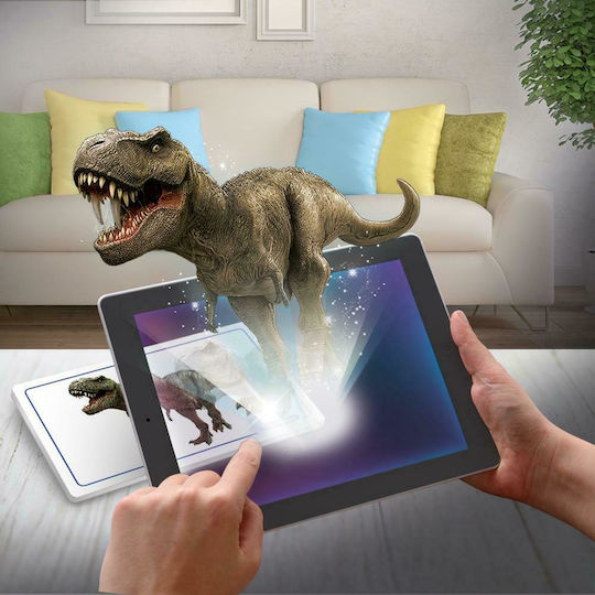 Clementoni T-Rex & Τρικεράτωψ Επαυξημένη Πραγματικότητα STEM Educational Game Dinosaur Excavation Science And Play for 7+ years Years Old