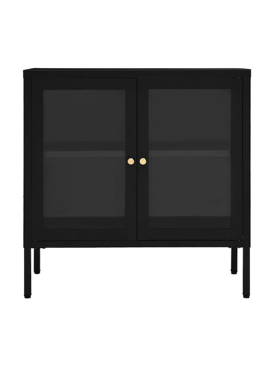 Bufet din Metal Negru 70x35x70cm