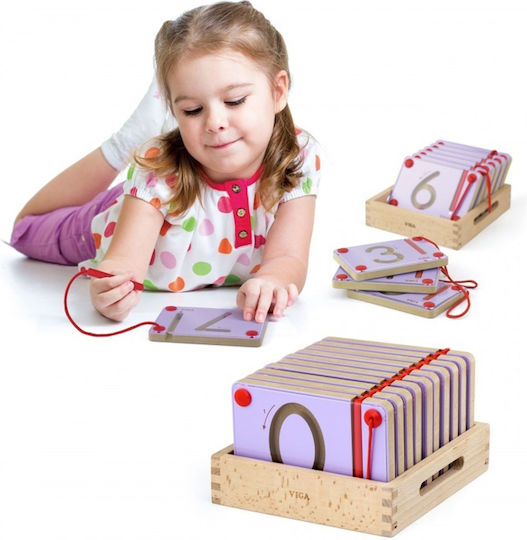 Viga Toys Μαγνητικό Μαθαίνω τα Σχήματα Joc Educațional de Cunoștințe din Lemn pentru 4+ ani Ani