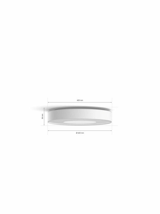 Philips Smart Lumință De Tavan Montată Pentru Baie 42.5cm Albă Cu LED Integrat