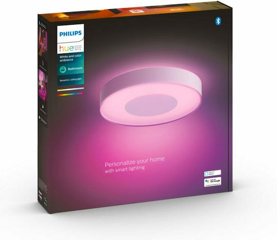 Philips Smart Deckenleuchte Badezimmer 42,5cm Weiß mit Integrierter LED
