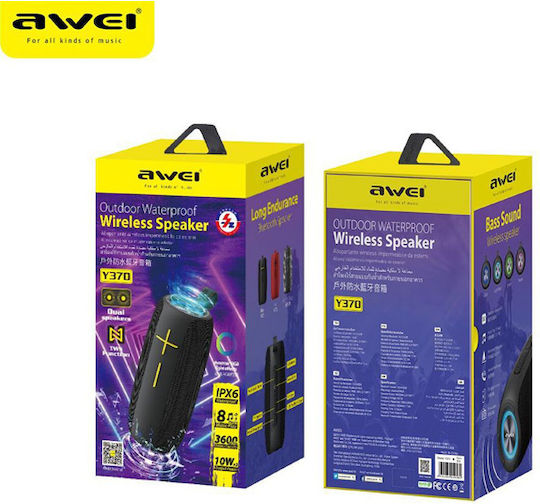 Awei Y370 Bluetooth Speaker 20W with Battery Life up to 8 hours Black