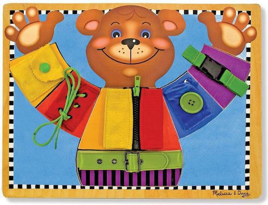 Melissa & Doug Basic Skills Board Joc Educațional de Cunoștințe din Lemn pentru 3+ ani Ani