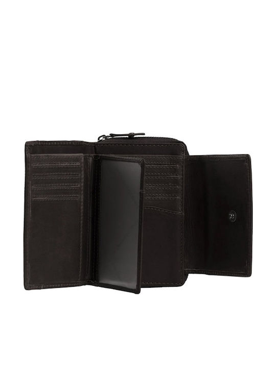 Small Leather Women's Wallet Classic Brown