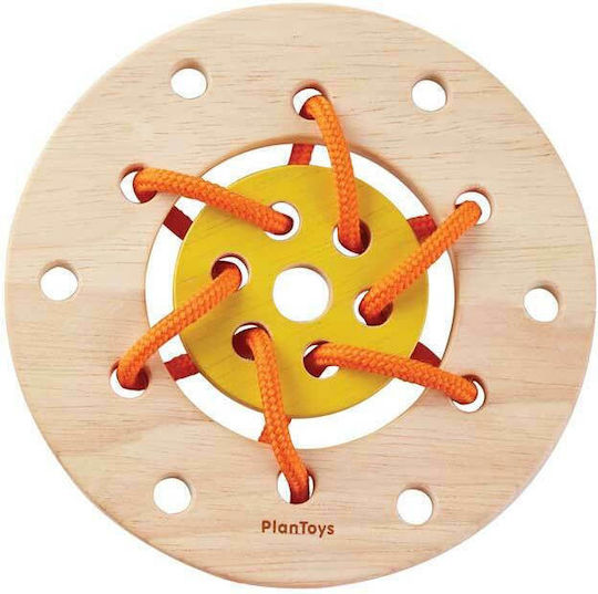 Plan Toys Δίσκος με Κορδόνια Εκπαιδευτικό Παιχνίδι Γνώσεων από Ξύλο για 3+ Ετών