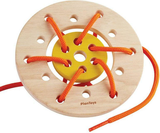 Plan Toys Δίσκος με Κορδόνια Εκπαιδευτικό Παιχνίδι Γνώσεων από Ξύλο για 3+ Ετών