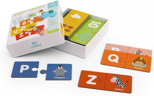 Tooky Toys Παζλ Αλφάβητο & Αριθμοί Αγγλικά Educational Game Knowledge for 1.5+ years Years Old