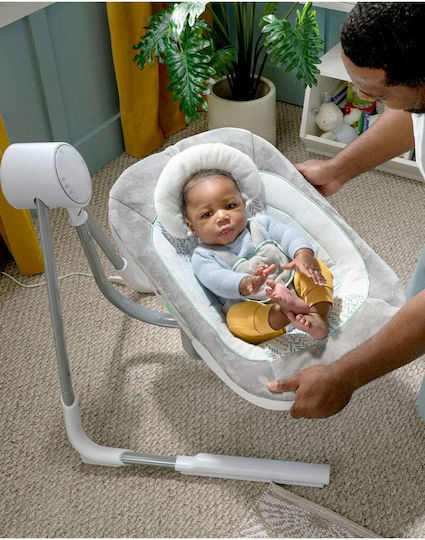 Ingenuity Elektrisch Baby Relax Anyway Sway mit Musik und Vibration Gray für Kind bis 9kg