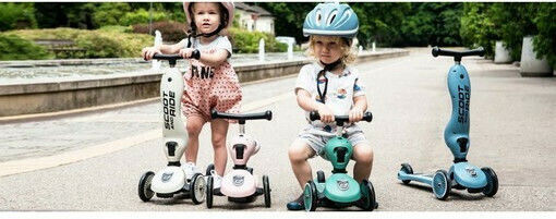 Scoot & Ride Trotinetă Copii Highwaykick 1 Cu 3 Roți Cu Scaun Pentru 1-5 Ani Verde
