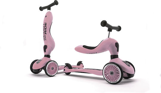 Scoot & Ride Trotinetă Copii Highwaykick 1 cu 3 Roți și Scaun pentru 1-5 Ani Roz