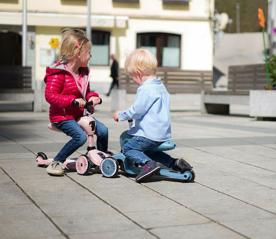 Scoot & Ride Kids Scooter Ηighwaykick 1 3-Wheel with Seat for 1-5 Years Light Blue