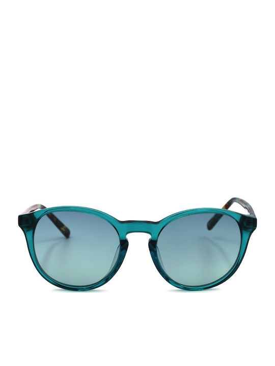 Missoni Unisex Sonnenbrille mit Türkis Kunststoff Gestell und Grün Linse MM666S 02