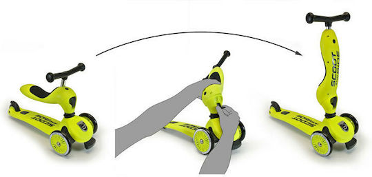 Scoot & Ride Kids Scooter Highwaykick 1 3-Wheel with Seat for 1-5 Years Yellow