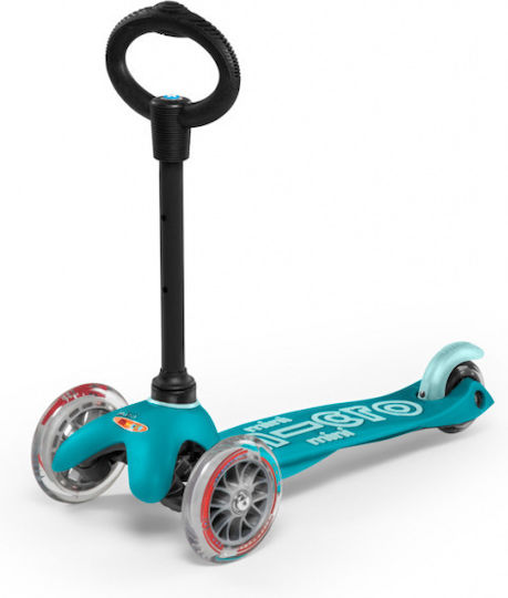 Micro Παιδικό Πατίνι Mini 3 in 1 Deluxe Τρίτροχο με Κάθισμα για 1-5 Ετών Τιρκουάζ