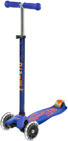 Micro Kids Scooter Maxi Deluxe Led 3-Wheel Blue for 5+ Years