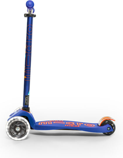 Micro Kids Scooter Maxi Deluxe Led 3-Wheel Blue for 5+ Years