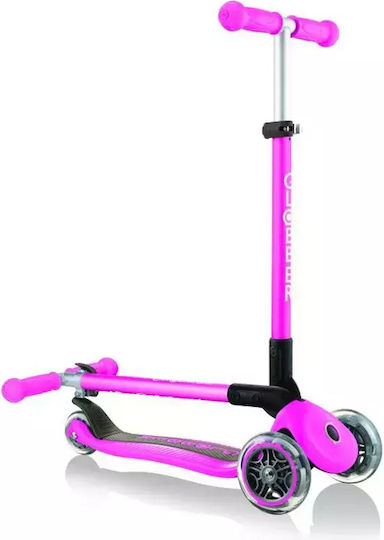 Globber Kids Scooter Foldable Primo Foldable Total 3-Wheel for 3+ Years Fuchsia