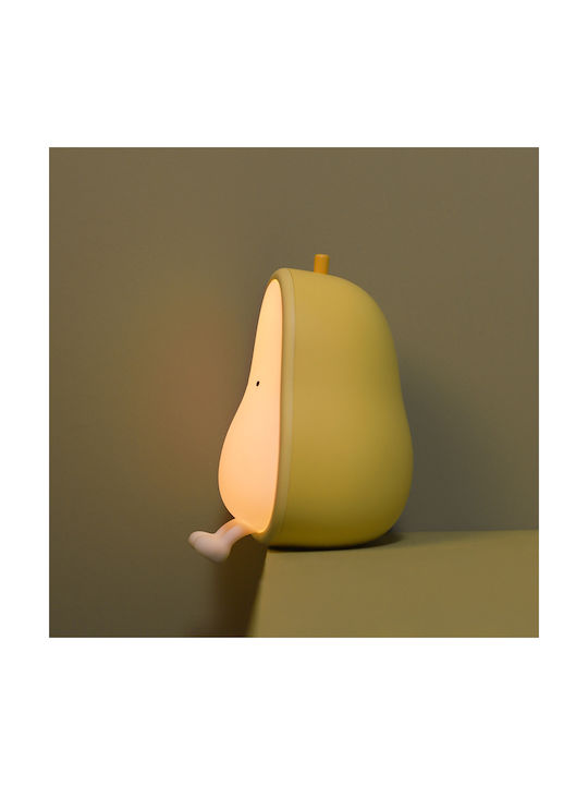 Allocacoc Kids Decorative Lamp Pear Yellow 8.85x8.8x12.2εκ.
