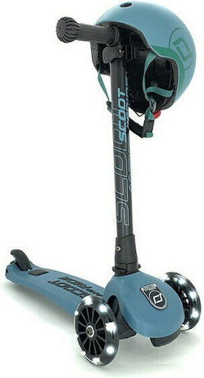 Scoot & Ride Kids Scooter Foldable Highwaykick 3 3-Wheel for 3-6 Years Gray