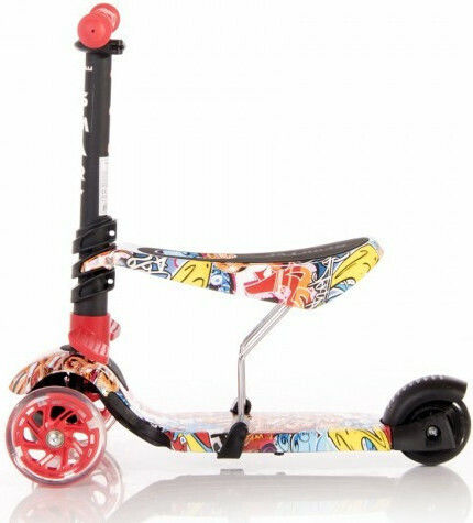 Lorelli Kids Scooter Foldable Smart 2021 3-Wheel with Seat for 3+ years Years Red