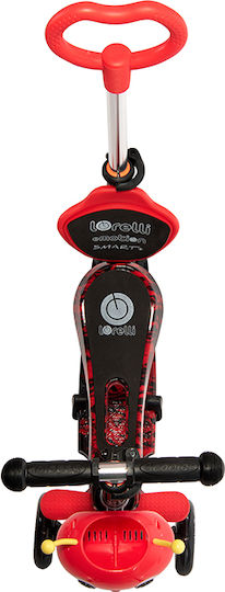 Lorelli Kids Scooter Foldable Smart Plus 2021 3-Wheel with Seat for 3+ Years Red