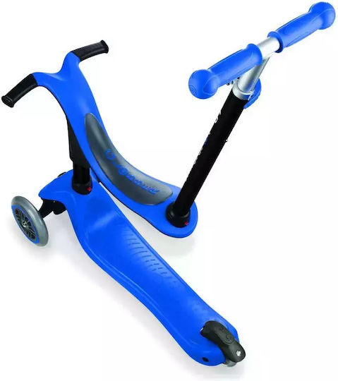Globber Kids Scooter Go-Up Sporty 3-Wheel with Seat for 3+ Years Blue
