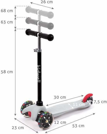 Kidwell Kinderroller Klappbar 3-Rad Gray