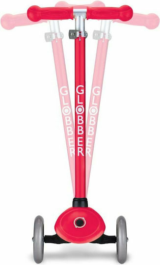 Globber Kids Scooter Primo V2 Total 3-Wheel for 3+ Years Neon Red