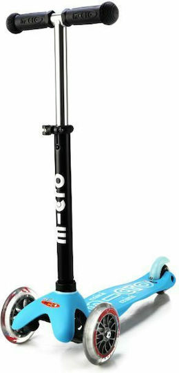 Micro Παιδικό Πατίνι Mini2Go Deluxe Plus Τρίτροχο με Κάθισμα για 1-5 Ετών Μπλε