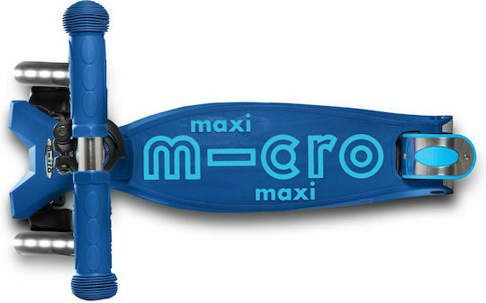 Micro Kids Scooter Maxi Deluxe Led 3-Wheel for 5+ Years Blue