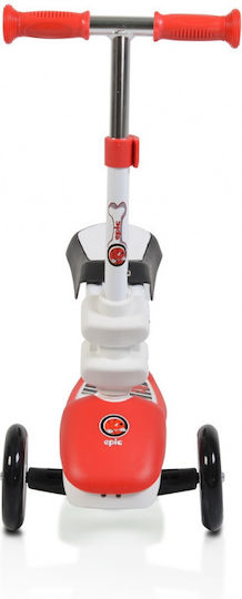 Byox Kids Scooter Epic 2 in 1 3-Wheel with Seat for 3+ Years Red