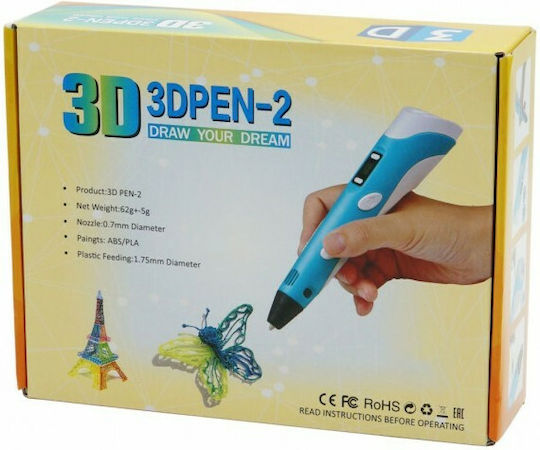 3D Pen για Παιδιά 3+ Ετών (Διάφορα Σχέδια) 1τμχ