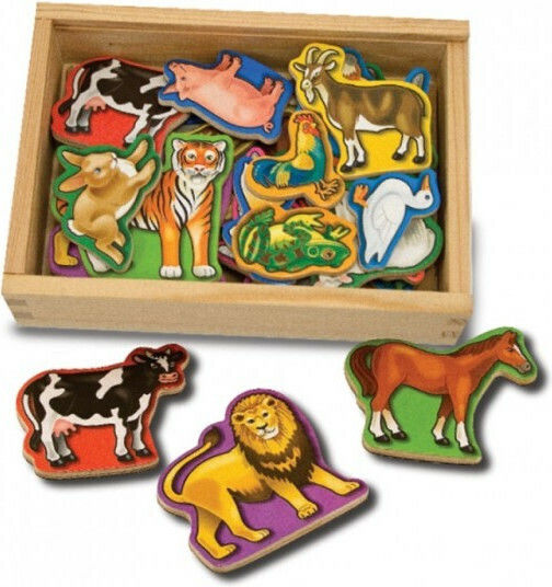 Melissa & Doug Magnetic Construction Toy Magnetic Animals for Children Aged 2+