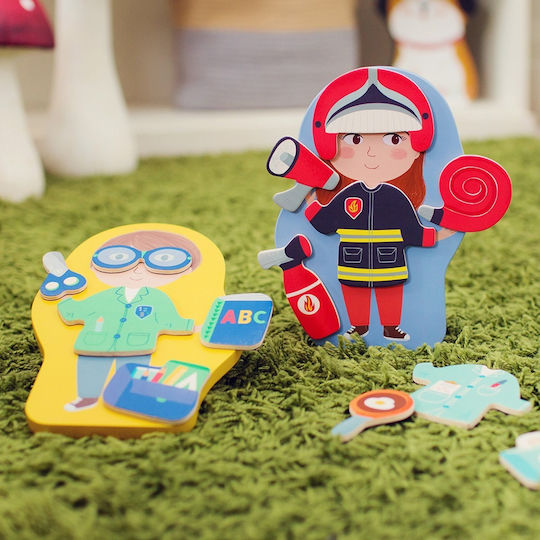 Djeco Magnetic Construction Toy Professions for Children 3+ years+ Years