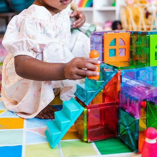 Magna-Tiles Μαγνητικό Παιχνίδι Κατασκευών Mixed Colors για Παιδιά 3+ Ετών