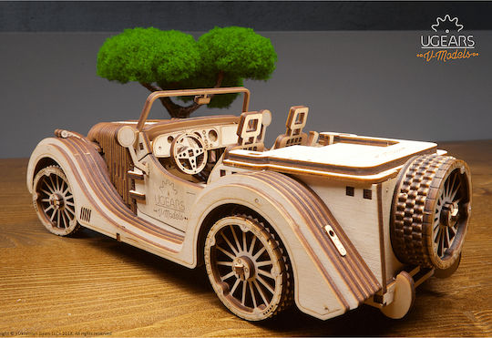 Ugears Построителна дървена игра Roadster VM-01