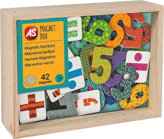 AS Μαγνητικό Παιχνίδι Κατασκευών Wooden Numbers για Παιδιά 3+ Ετών